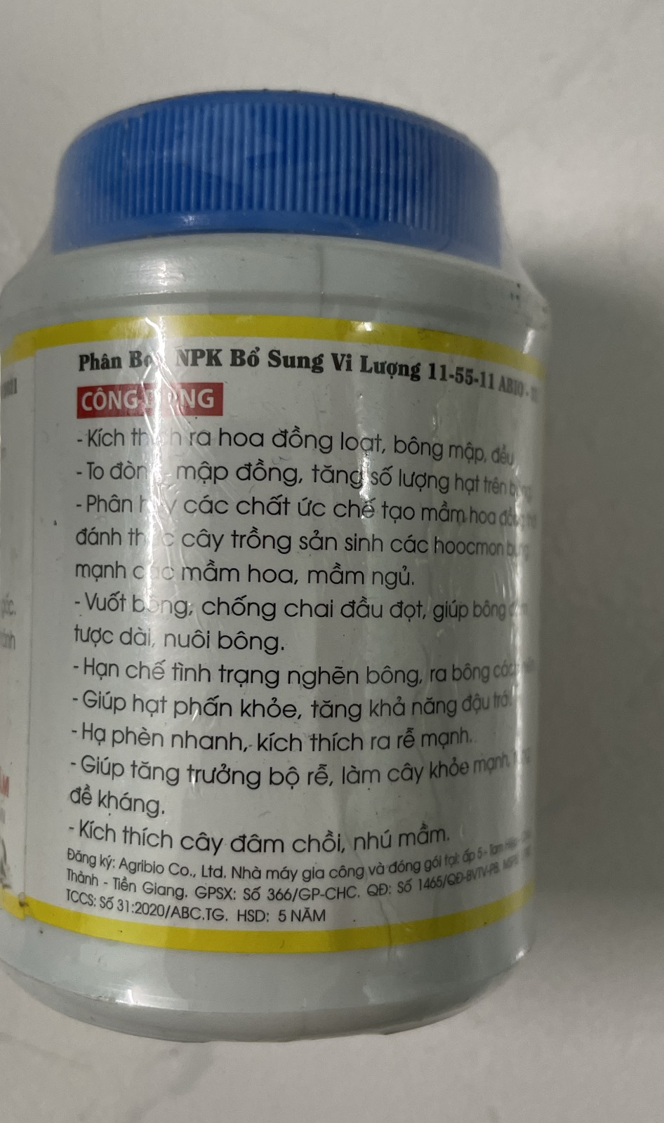 Phân bón NPK tạo mầm hoa cực mạnh 10-60-10 TE _ KL lọ 100gr