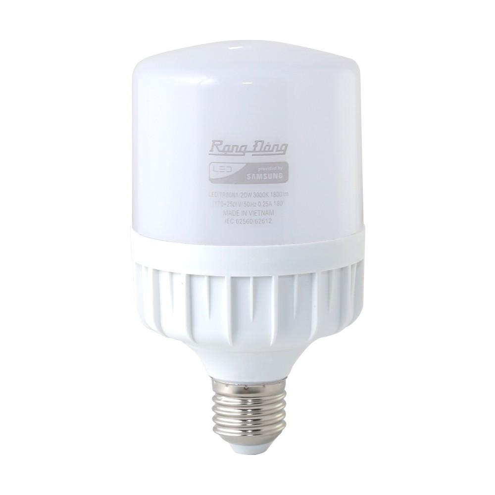 Đèn LED BULB TRỤ 20W Rạng Đông, Chip LED Sam Sung