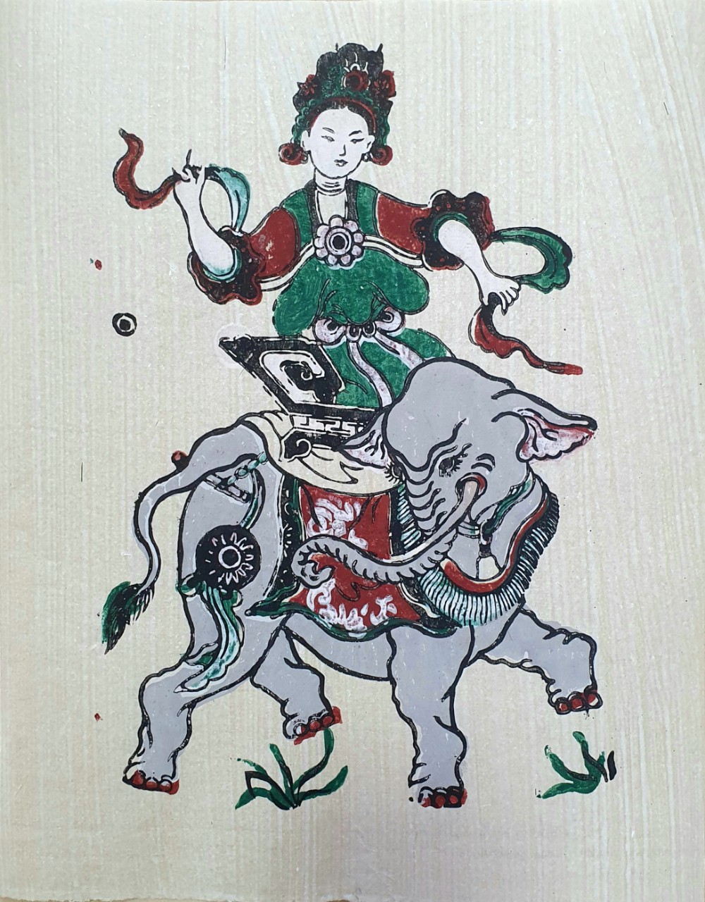 Tranh Bà Triệu - Tranh dân gian Đông Hồ - Dong Ho folk woodcut painting
