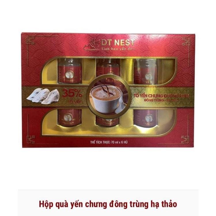 Tổ Yến chưng đường phèn đông trùng hạ thảo (Hũ 70ml), nước yến DT Khánh Hòa