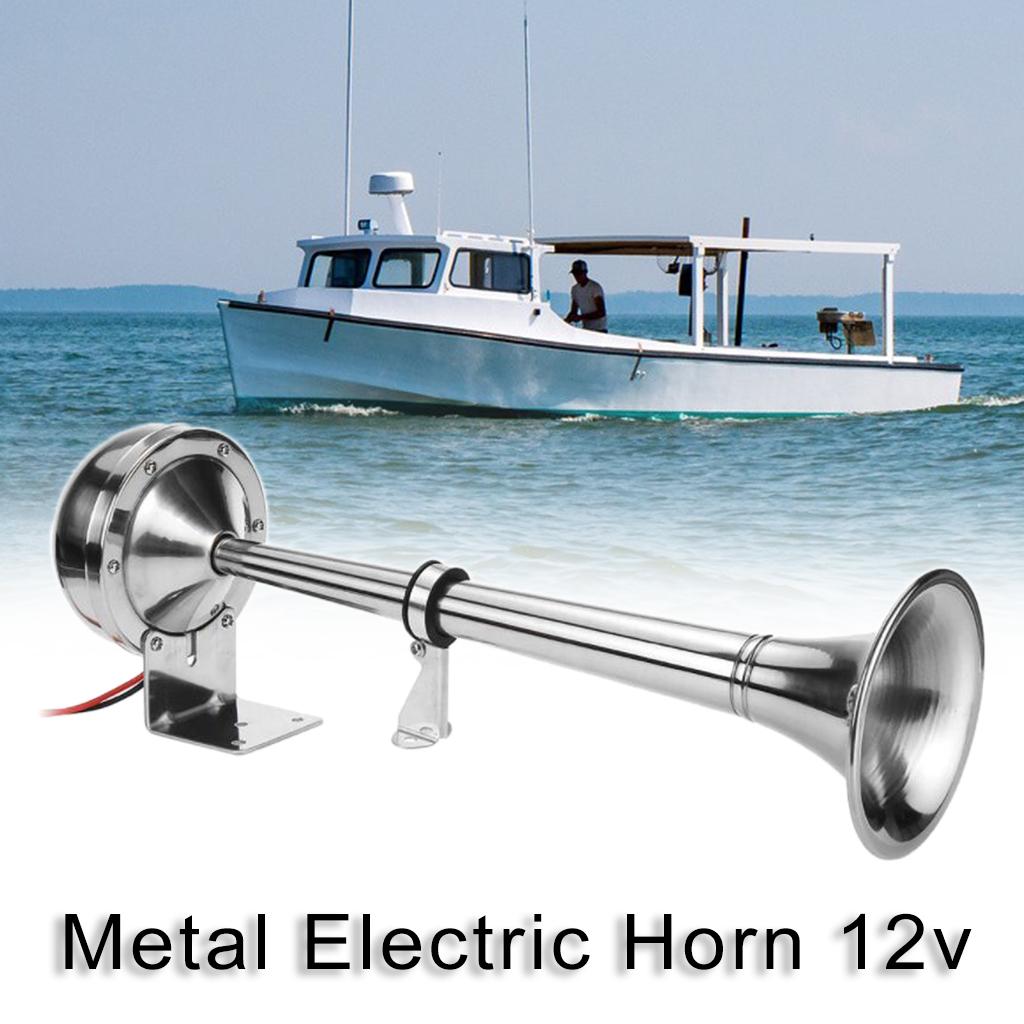 125db Electric Train Air Horn Chrome Zinc Single Trumpet Air Horn