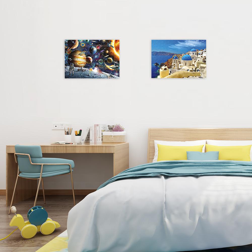 1000 mảnh ghép hình được làm bằng giấy chất lượng cao, độ dày 2mm