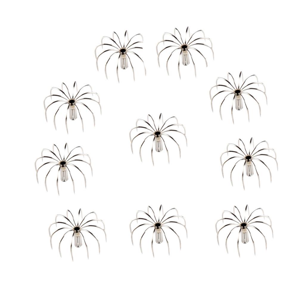 20pcs Stainless Steel Squid Jig Hook Octopus Hooks Simulation Bait