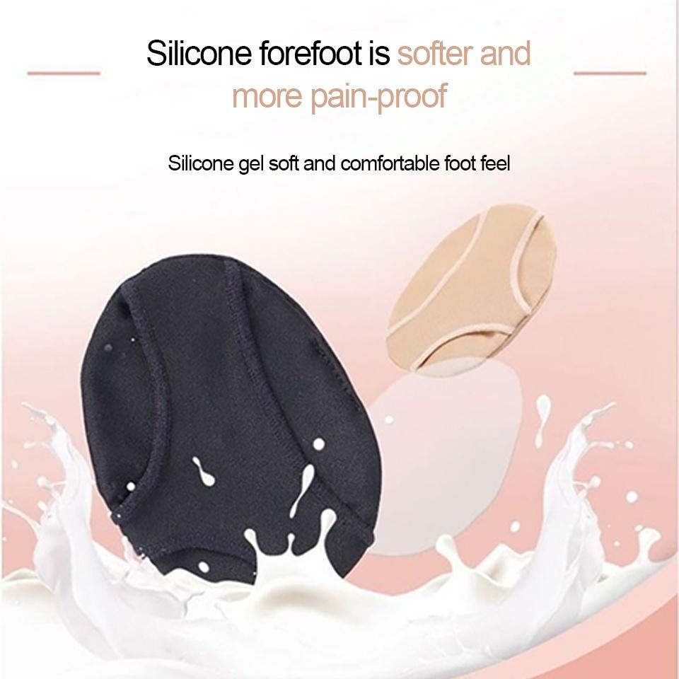 1 Cặp Đệm Silicone Vô Hình Lót Mũi Bàn Chân Chống Trượt Giảm Đau Thoải Mái Cho Nữ