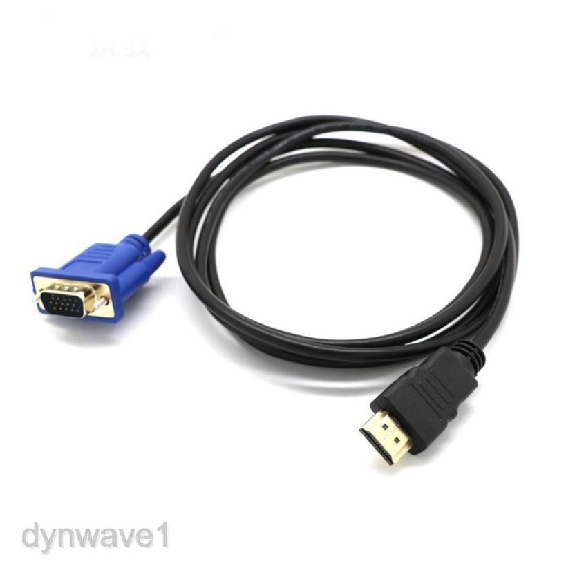 Cáp chuyển đổi HDTV HDMI sang VGA HD-15 Male 15 chân 1080P