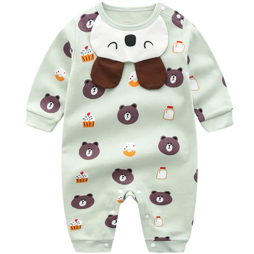 Bodysuit cho bé body liền thân dài tay Cao Cấp cho bé trai bé gái sơ sinh từ 4-13kg, hàng Quảng Châu cực đẹp – BD07