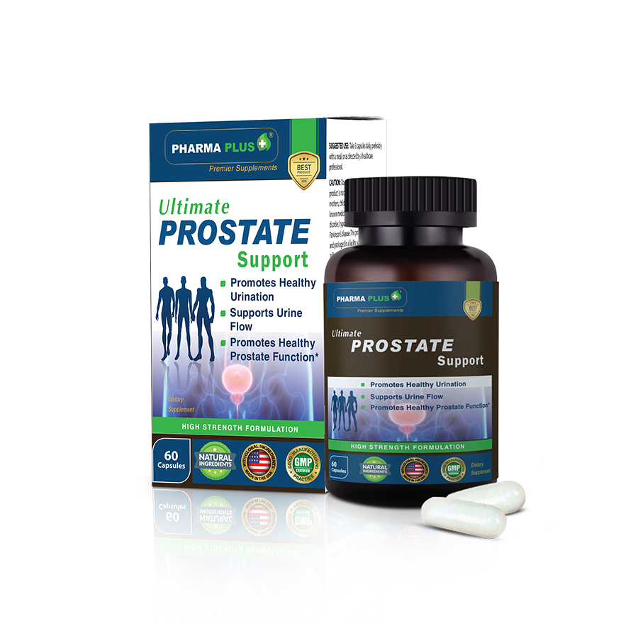 Viên Tiền Liệt Tuyến |Pharma Plus Ultimate Prostate Support - Chính Hãng | Giảm Tiểu Đêm, U Xơ - Lọ 60 Viên