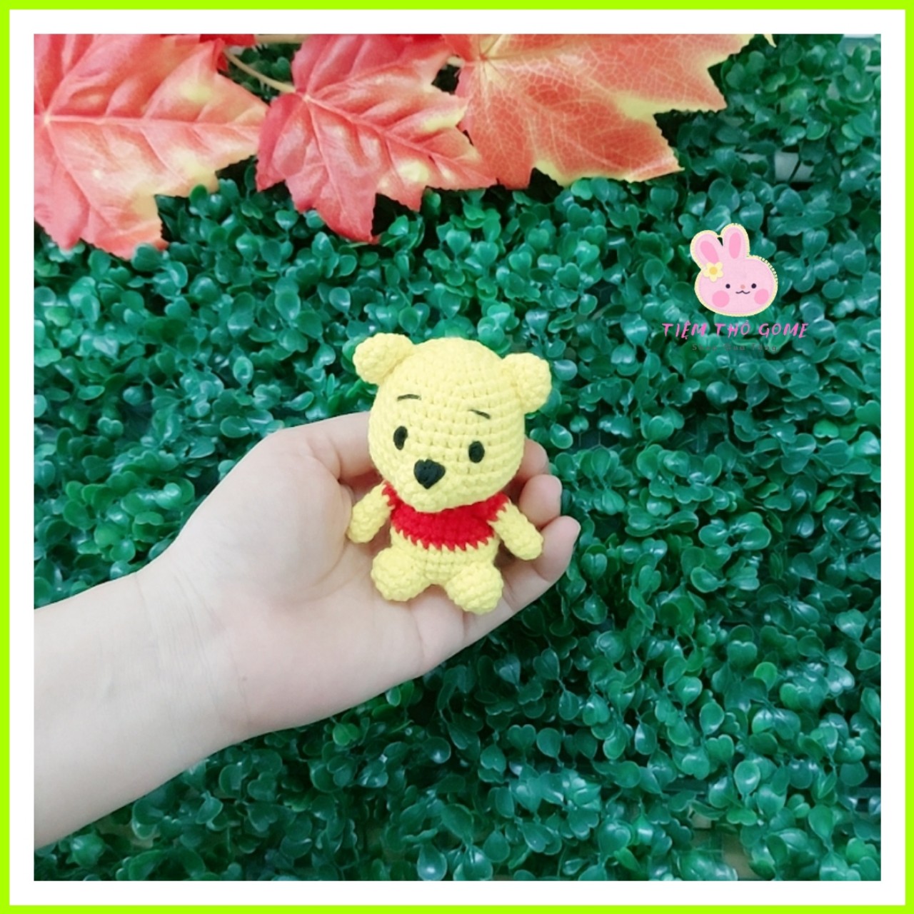 Thú bông bằng len handmade - Móc khoá gấu