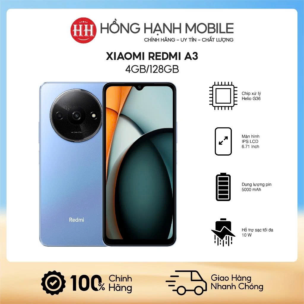 Điện Thoại Xiaomi Redmi A3 4GB/128GB - Hàng Chính Hãng