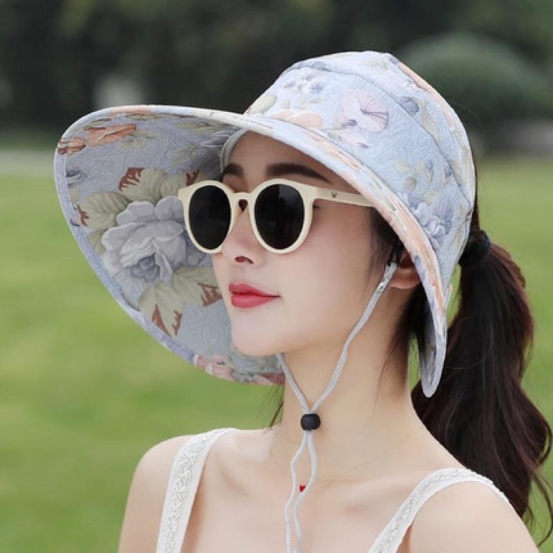 Mũ rộng vành hở chóp chống nắng,chống tía uv thời trang mùa hè cho nữ