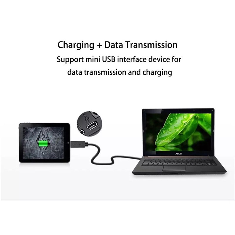 Cáp mini USB sang USB 2.0 Dài 0.4m Hàng Nhập Khẩu