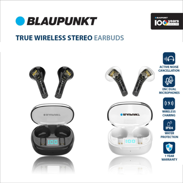 Tai Nghe Bluetooth True Wireless Blaupunkt BAT1001B- Hàng chính hãng