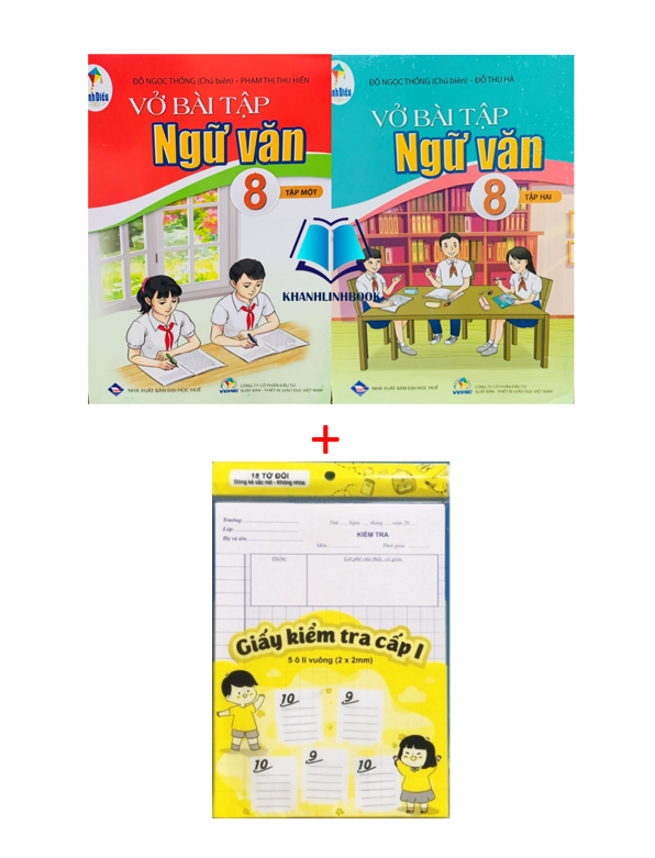 Sách - Combo Vở bài tập ngữ văn 8 - tập 1 + 2
