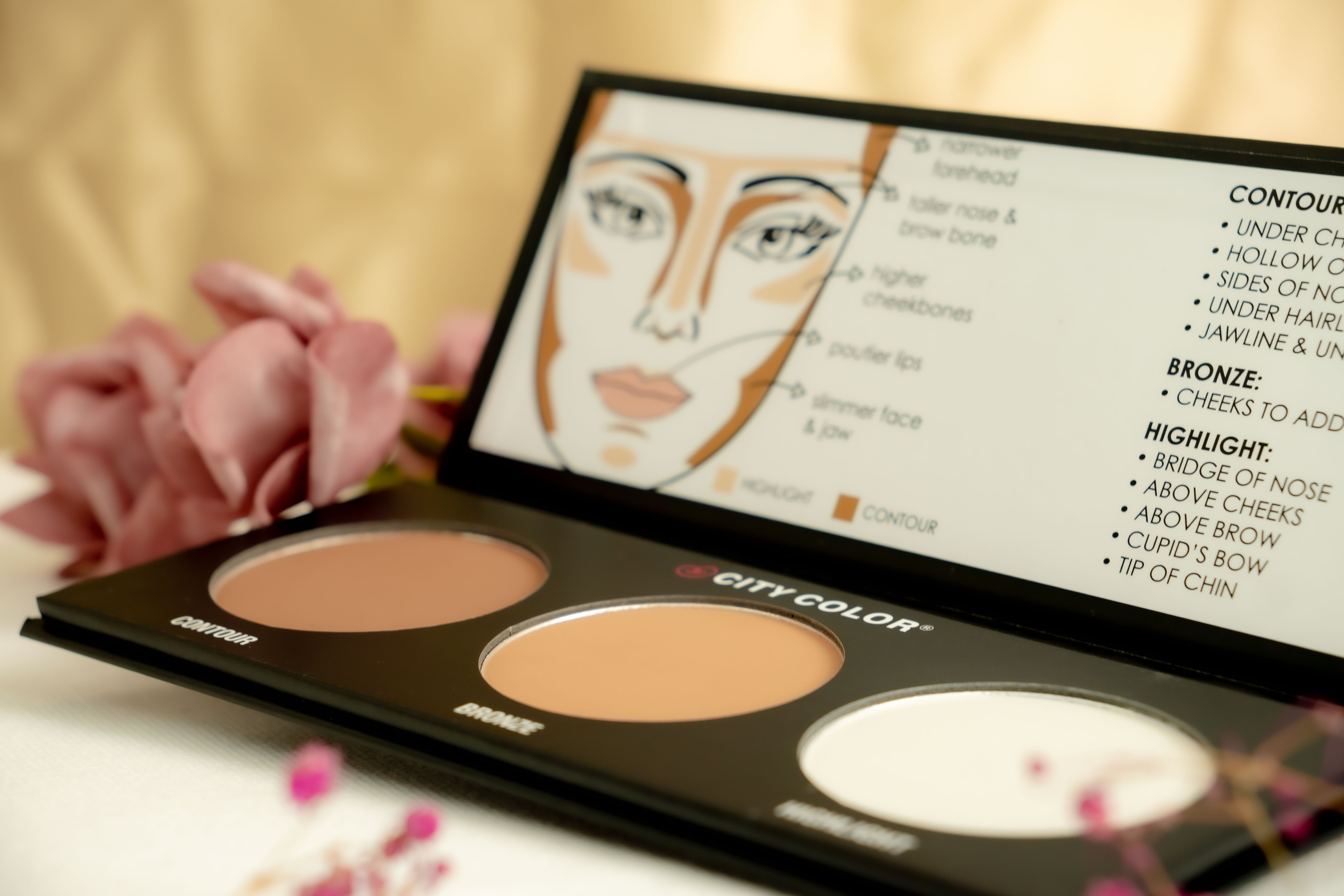 Phấn Tạo Khối City Color 3 ô Contour Effects 100g