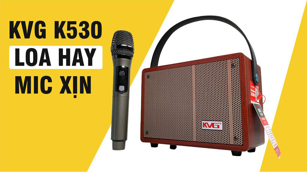 Loa karaoke KVG K5-30 - Loa xách tay mini du lịch tiện lợi - Tặng kèm 1 micro không dây - Đầy đủ kết nối Bluetooth, AUX, USB, TF card - Có thể thay thế loa trợ giảng - Vỏ gỗ cực đẹp, âm thanh trầm ấm, sắc nét - Hàng nhập khẩu