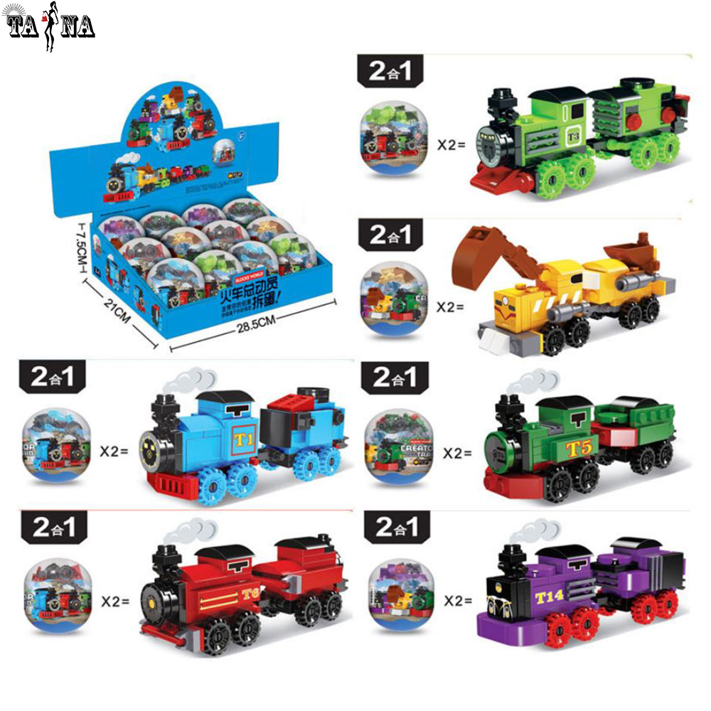 Đồ chơi lắp ráp mô hình toa xe lửa 6in1