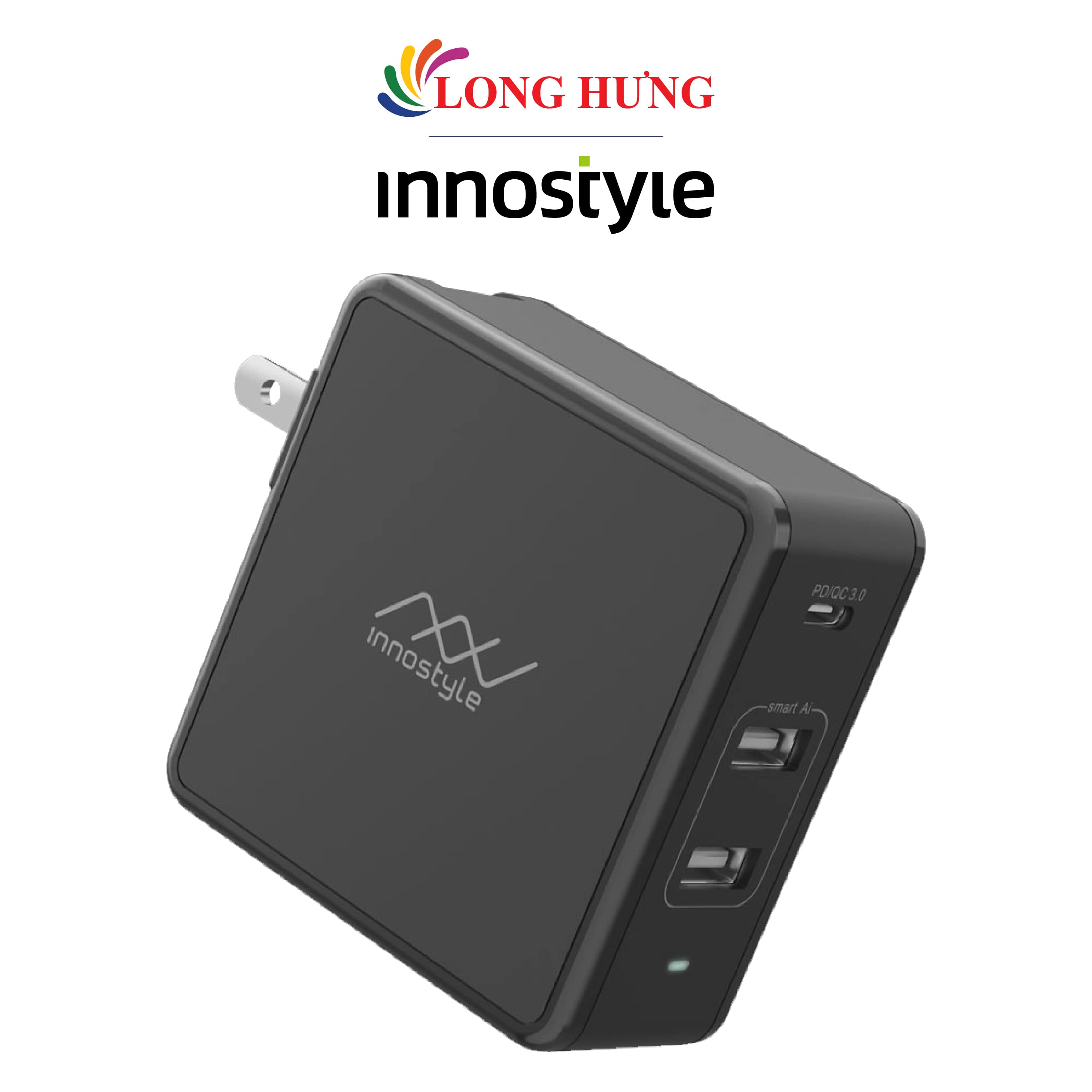 Sạc đa cổng Innostyle Gomax Plus 2USB 1Type-C PD73W IC73-3PD - Hàng chính hãng