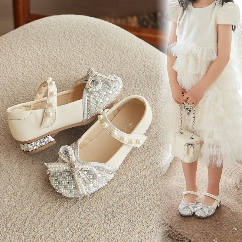 Giày búp bê công chúa đính đá cho bé gái size 26-37 hàng Quảng Châu cao cấp