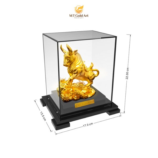Tượng trâu phong thủy MT Gold Art- Hàng chính hãng, trang trí nhà cửa, phòng làm việc, quà tặng sếp, đối tác, khách hàng, tân gia, khai trương