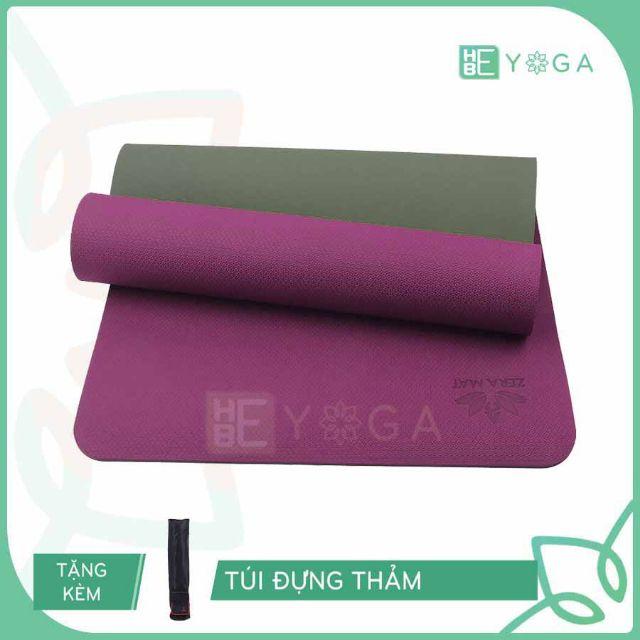 Thảm yoga TPE 2 lớp dày 8ly. Thảm yoga. HCM