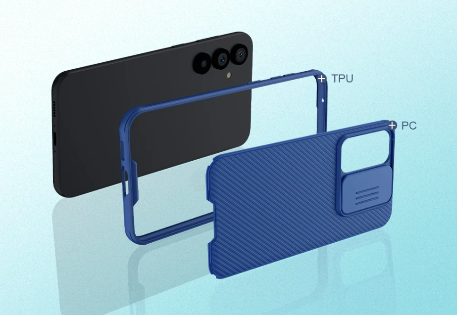 Ốp lưng cho Samsung Galaxy S23 FE bảo vệ camera chống sốc hiệu Nillkin Camshield có khung & nắp đậy bảo vệ Camera - Hàng nhập khẩu