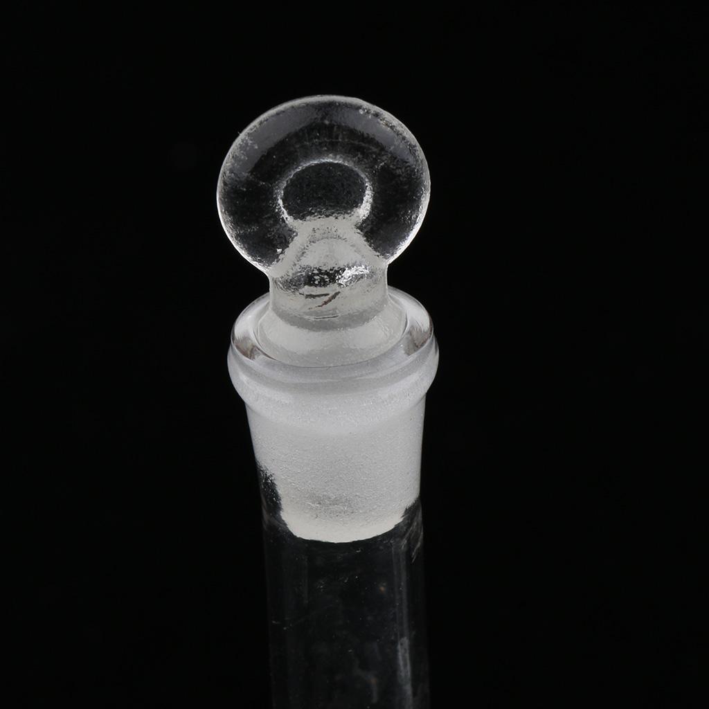 Set Of 4x Micro Volumetric Flask With Base, Ground Stopper, and Permanent graduation line easy to read