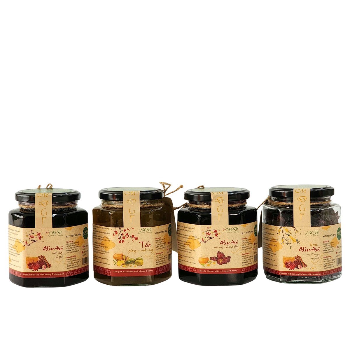 Tắc - Gừng - Mật ong Green Foods - Hũ 500g