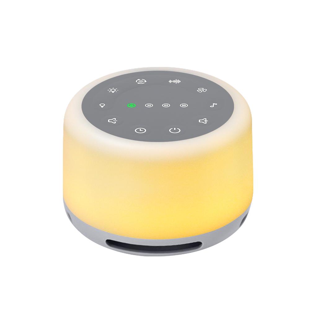 White Noise Sound Machine with Mood Light Natural Sounds & Music for Sleeping Rechargeable Natural Sound Machine