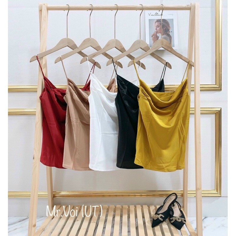 Áo 2 dây LỤA CỔ ĐỎ quyến rũ siêu xinh cho các nàng diện đi chơi siêu đẹp