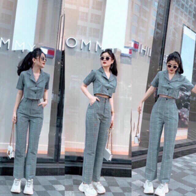 Set bộ cổ Vest thời trang cực chất
