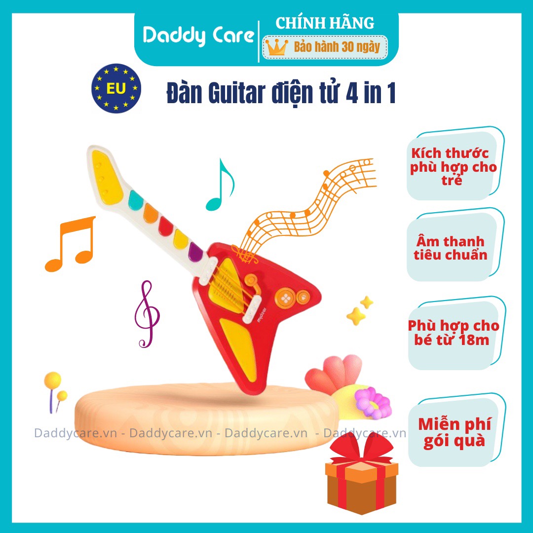 Đàn Guitar mini điện tử cho bé Mideer 4 in 1 Electronic Guitar toys, đồ chơi âm nhạc cho bé