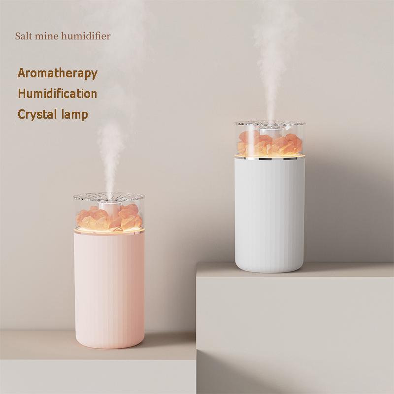 400ML Di Động Pha Lê Xông Phòng Máy Phun Sương Tạo Độ Ẩm USB Không Dây Tinh Máy Khuếch Tán Tinh Dầu Humidificador Với Bầu Không Khí Đèn Nhà