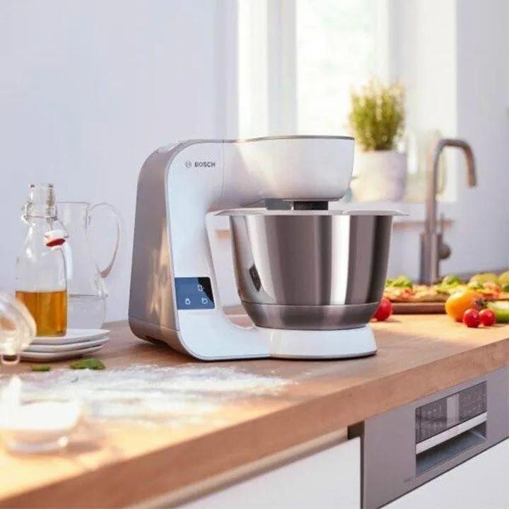 Máy Trộn Bột Đa Năng BOSCH MUM5XW20, Máy Làm Bếp, Công Suất 1000W, 7 Cấp Độ, 3.9L, Nhập Đức, BH 12 Tháng, Hàng Chính Hãng