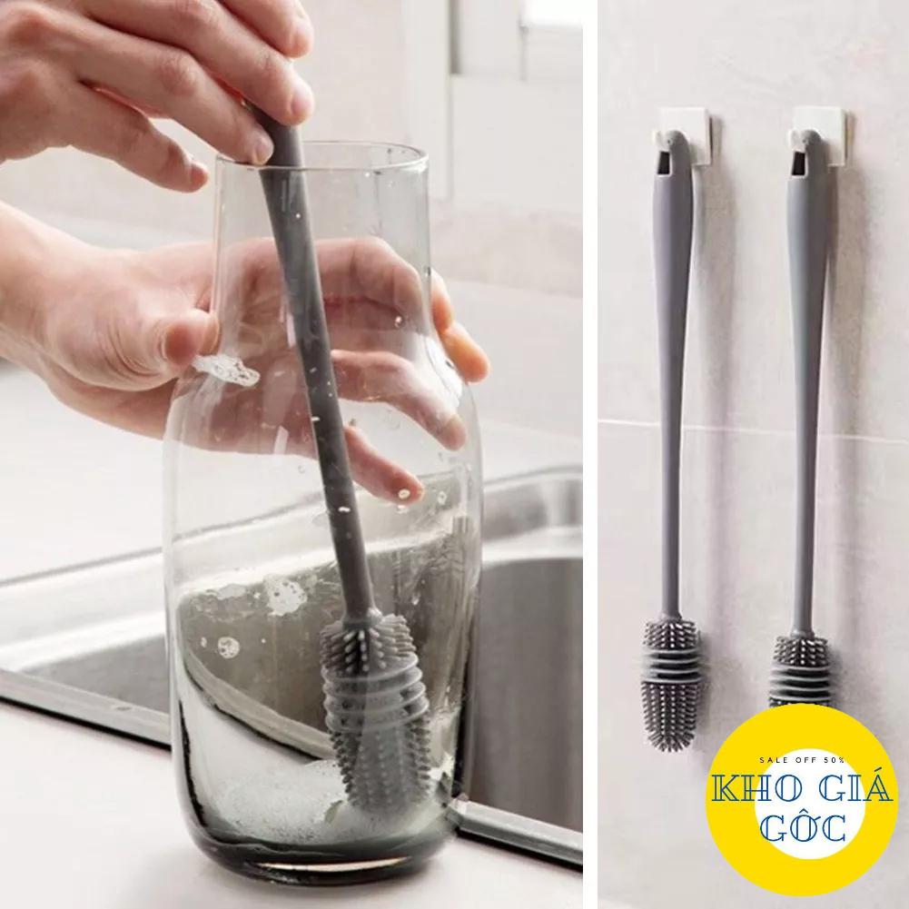 Cây cọ rửa cốc, chai lọ đa năng silicon KHOGIAGOC