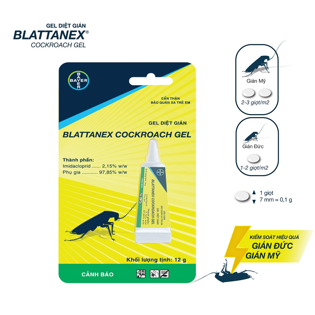 Gel Diệt Kiến Maxforce Quantum + Gel Diệt Gián Blattanex Chính Hãng
