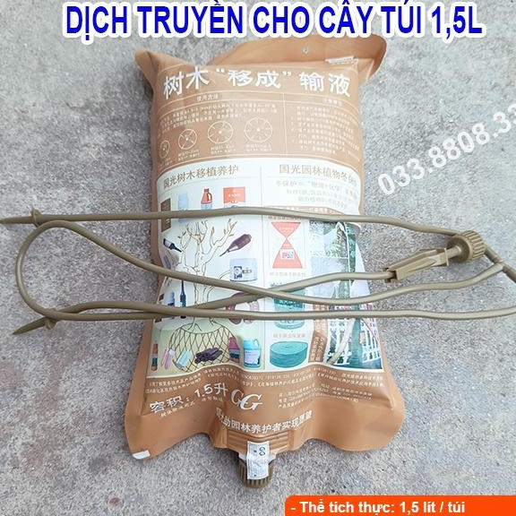 DỊCH TRUYỀN NÂU DÙNG CHO CÂY TÚI TO 1.5LIT - HỖ TRỢ CÂY PHỤC HỒI NHANH