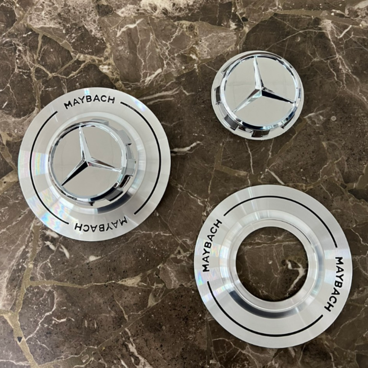 Logo chụp mâm, ốp lazang bánh xe ô tô Maybach A600 - Lắp cho dòng xe GLS450, GLS600, mâm 22 inch