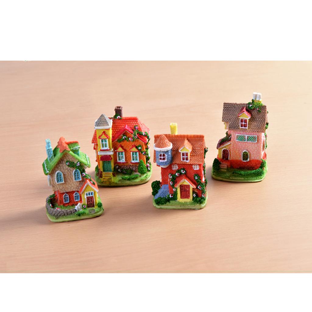 Cute Villa Cottage Mini Fairy Garden Ornament Miniature Plant Pot Dollhouse
