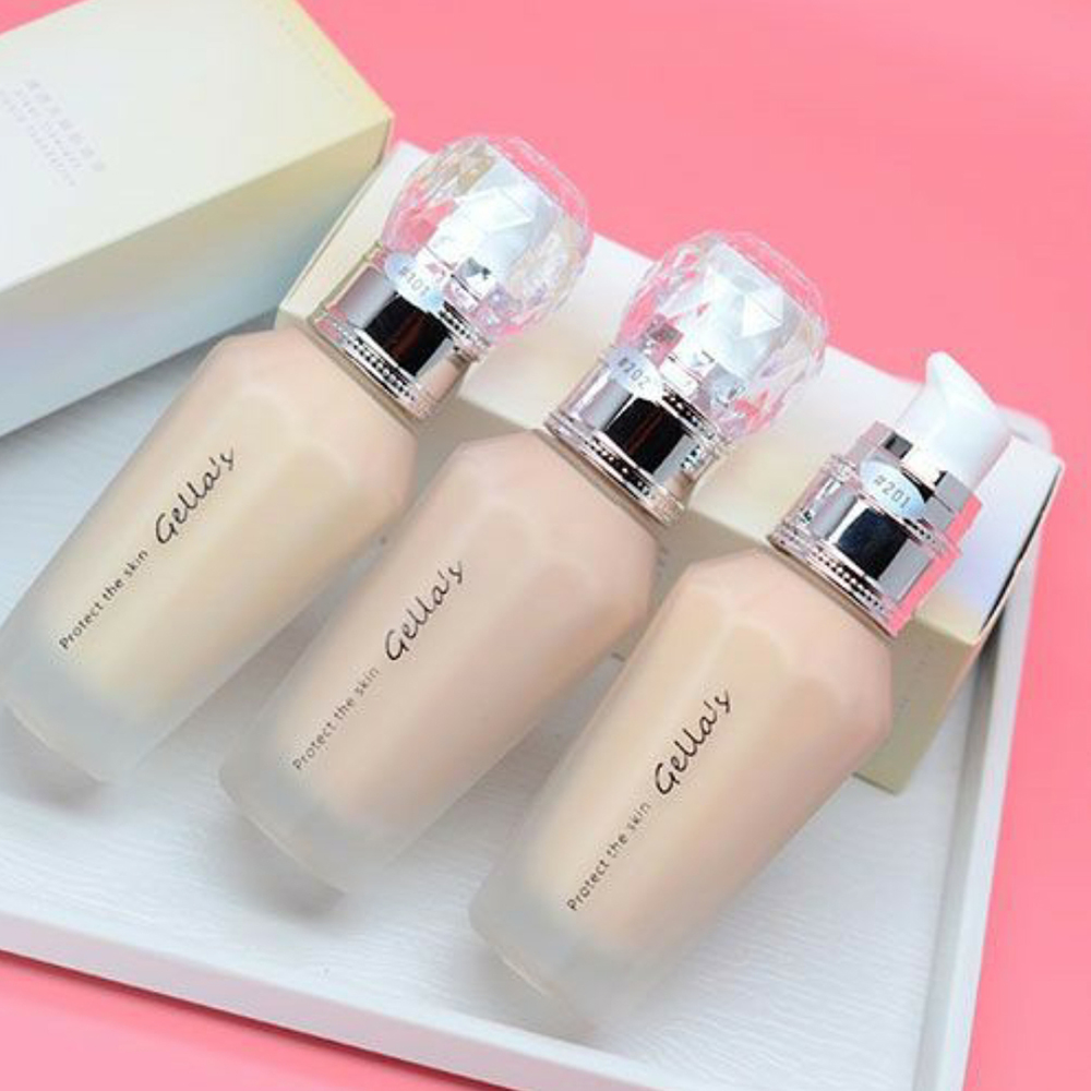 Kem Nền Gella (Gella’s) Che Khuyết Điểm - Giúp Da Mịn Lì Tự Nhiên Liquid Foundation FLF2 - Nội Địa Trung