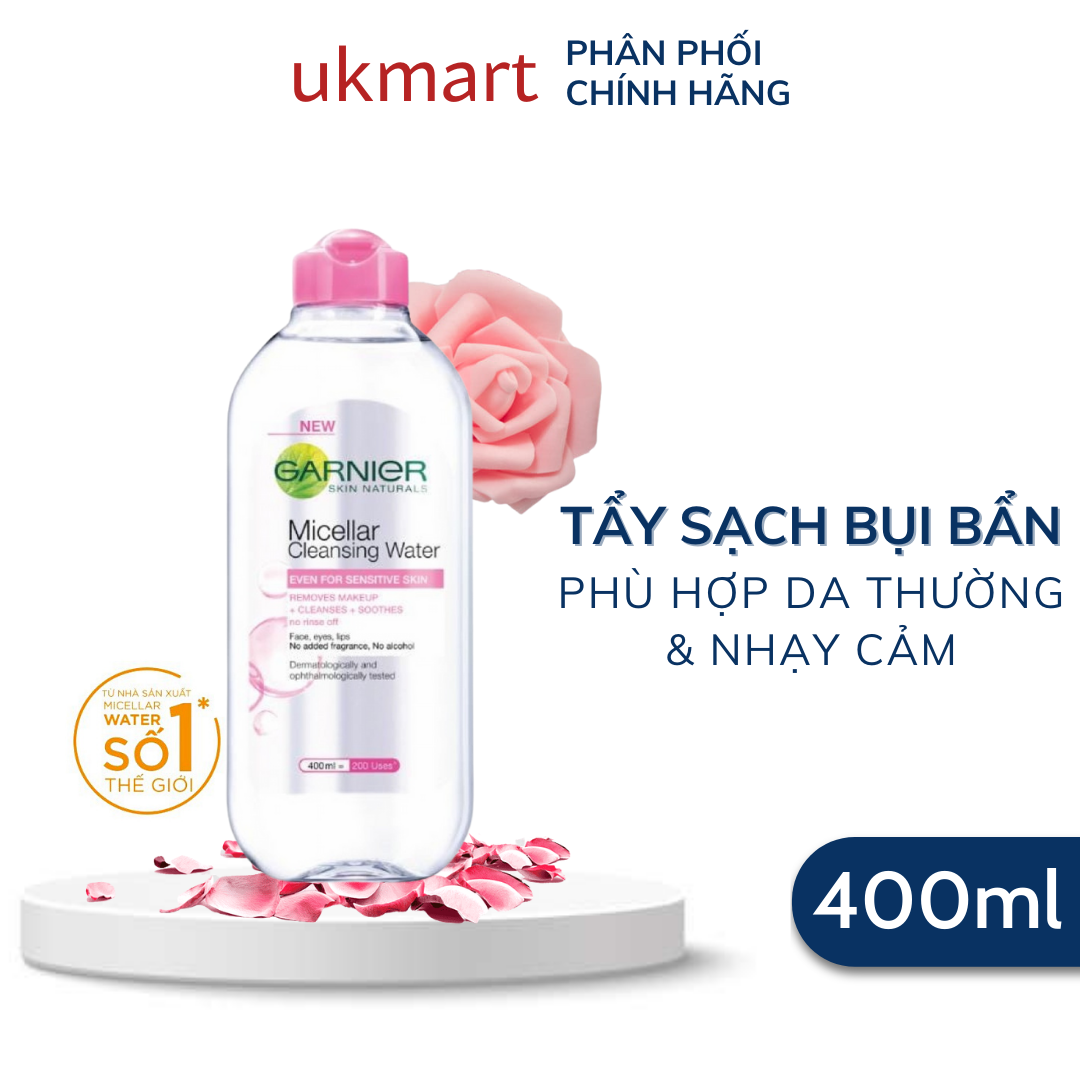 Nước Tẩy Trang làm Sạch Sâu Garnier Micellar Cleansing Water