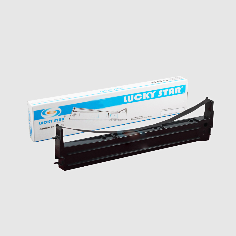 Ruy Băng Mực In Máy In Kim Epson LQ-300/580/800, Mực Máy In Hóa Đơn, Epson Ribbon Cartridge, Chất Lượng Cao In Đậm Rõ Nét, Băng Mực Dài 8M, Thương Hiệu Lucky Star - Hàng Chính Hãng