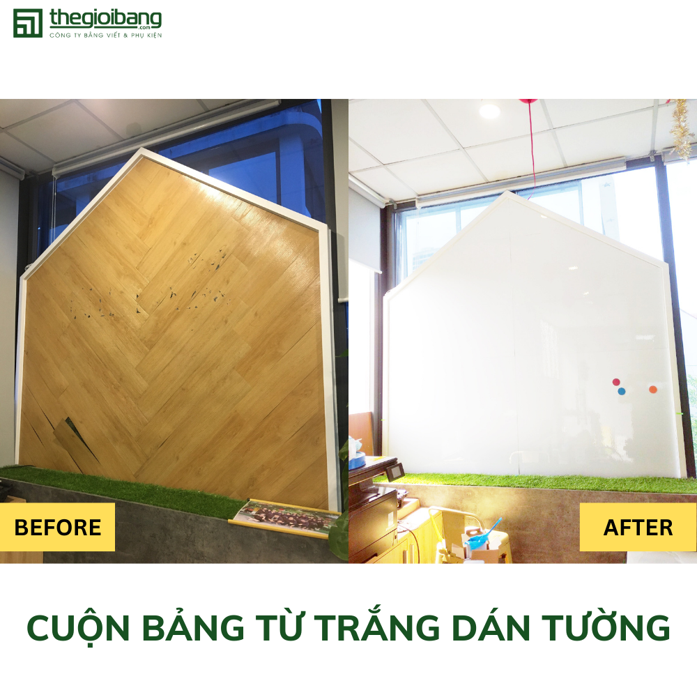 Cuộn Bảng Từ Trắng Hít Nam Châm MAGROLL - KT 60x90cm - Tân Hà - Tặng Phụ Kiện