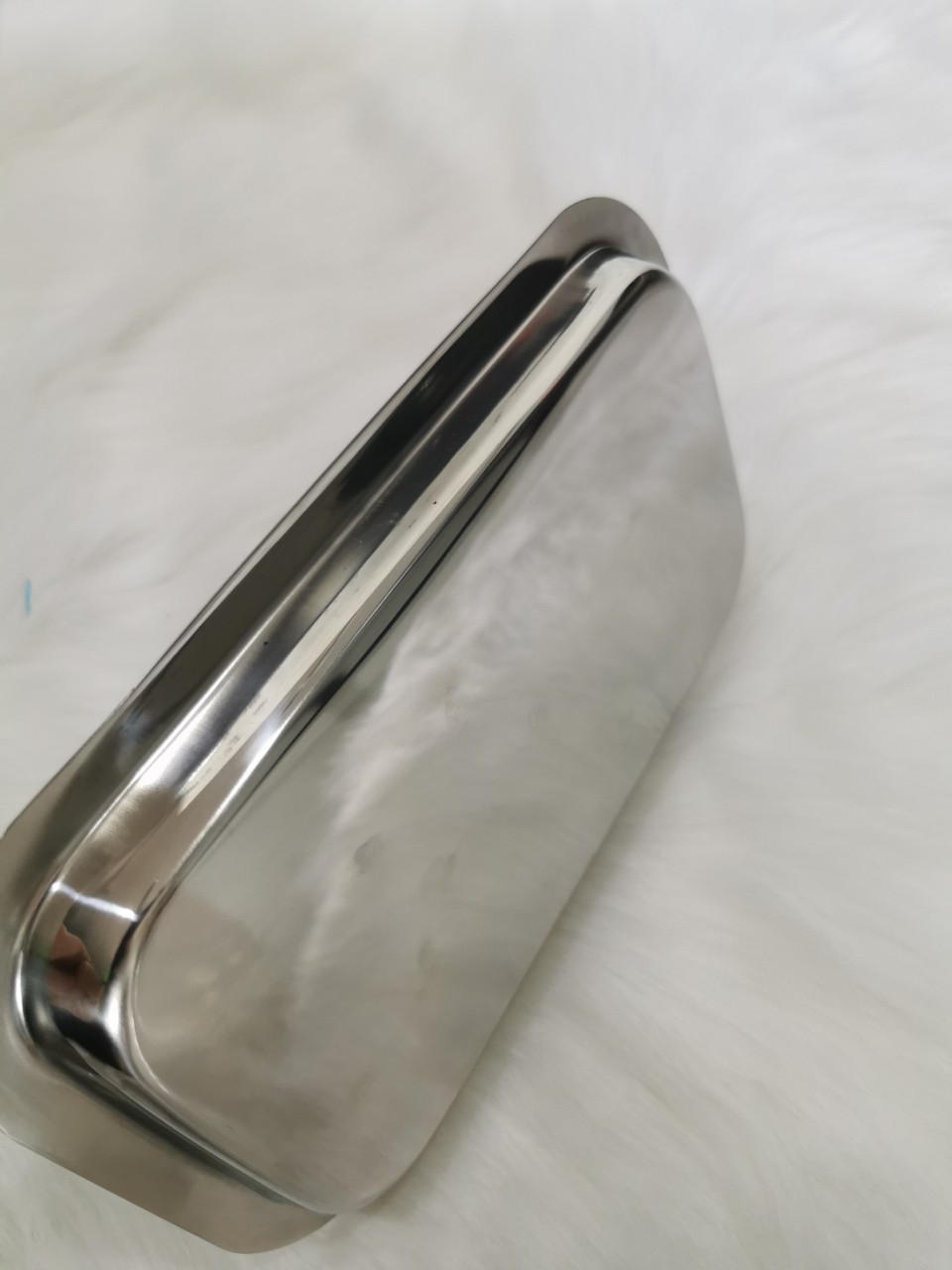 Khay Y Tế Inox 304 Đủ Các Size - Khay Chữ Nhật Inox M13 (13x22x2cm)