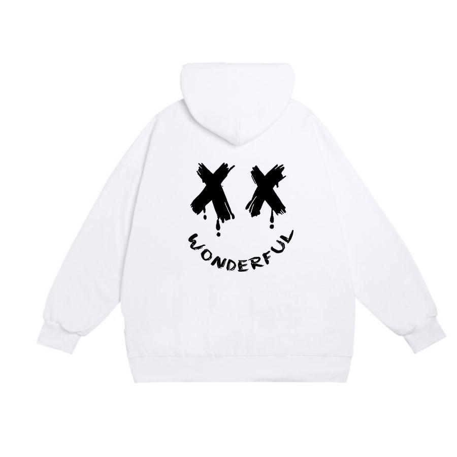 Áo mũ Hoodie Unisex MonsterX XX Wonder form rộng 5 màu nỉ bông cặp đôi nam nữ Oversize Ulzzang thu đông