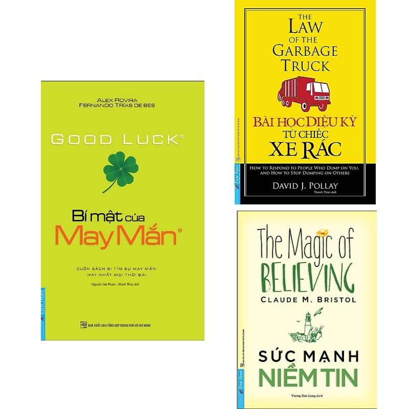 Combo 3 Cuốn Bí Mật Của May Mắn - Bài Học Kỳ Diệu Từ Chiếc Xe Rác - Sức Mạnh Niềm Tin