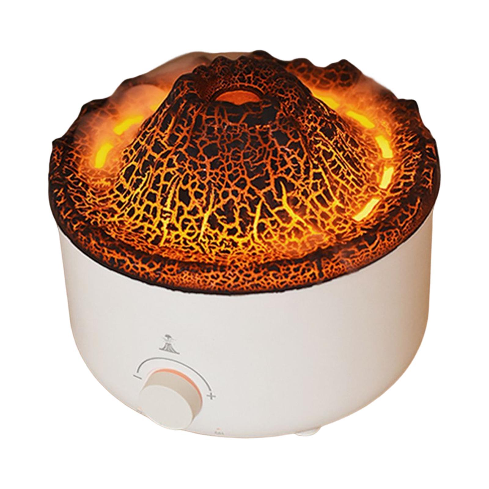 Air Humidifier Fragrance with Flame Lamp Essential Diffuser for Car Nursery