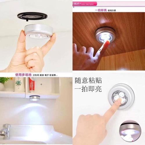 Đèn Led 3 Bóng Mini Thông Minh Dán Tường.