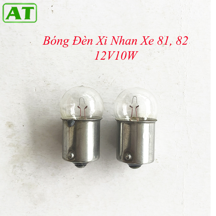 Combo 2 bóng đèn xi nhan xe cub 81 82 76 DD 12V 10W 1 tóc