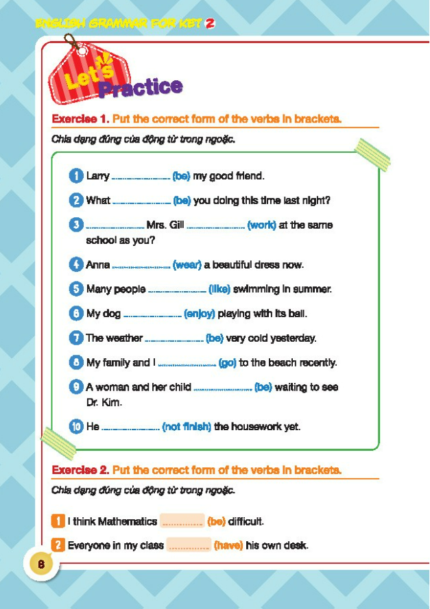 Sách - English grammar for ket tập 2 ( có đáp án)