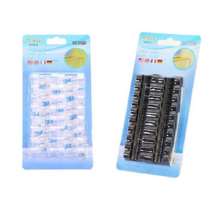 Vỉ 20 nút giữ kẹp dây điện tiện lợi